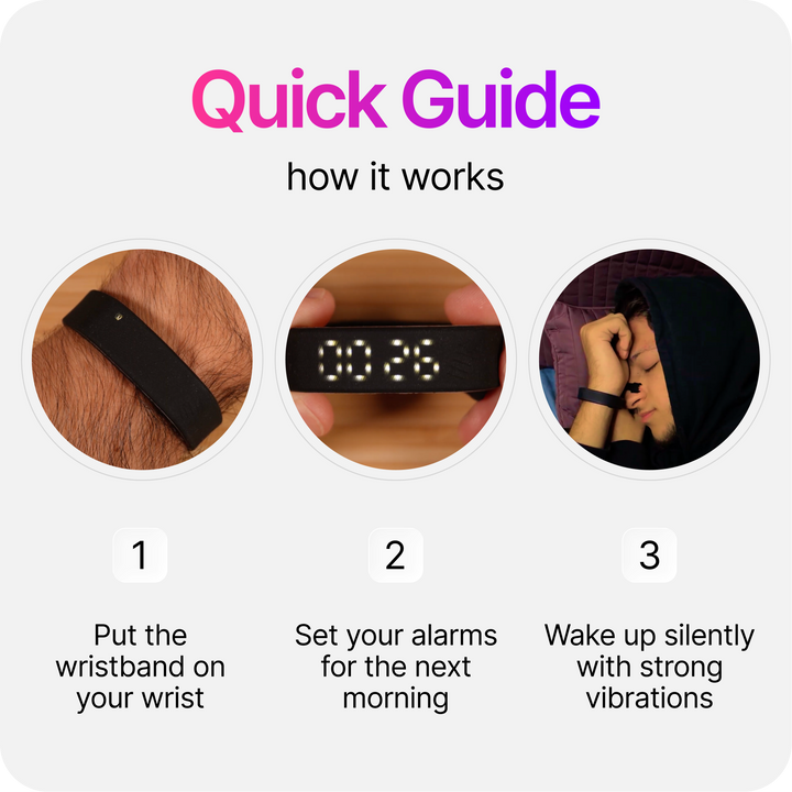 BuzzDawn Pulse Vibration Alarm