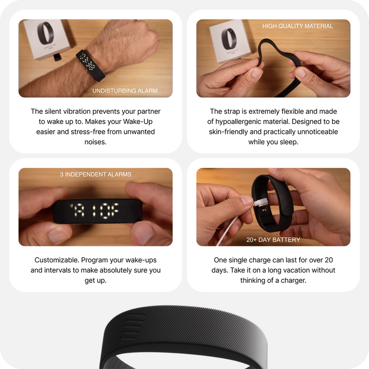 BuzzDawn Pulse Vibration Alarm