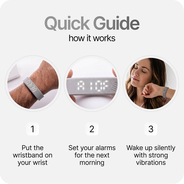 BuzzDawn Pulse Vibration Alarm
