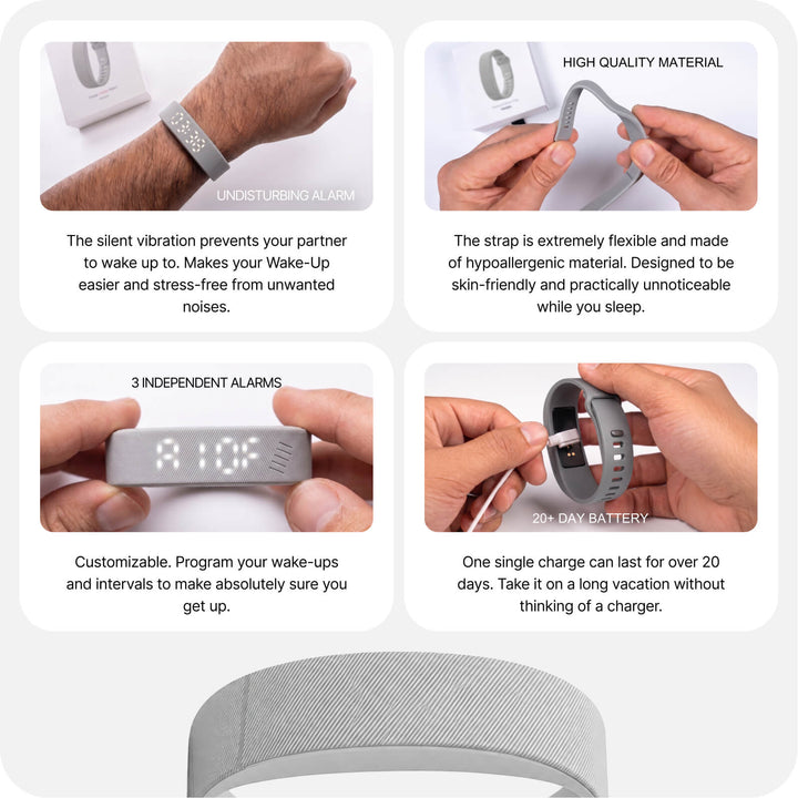 BuzzDawn Pulse Vibration Alarm
