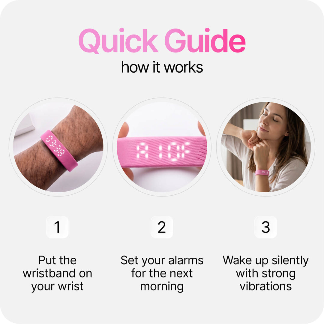 BuzzDawn Pulse Vibration Alarm
