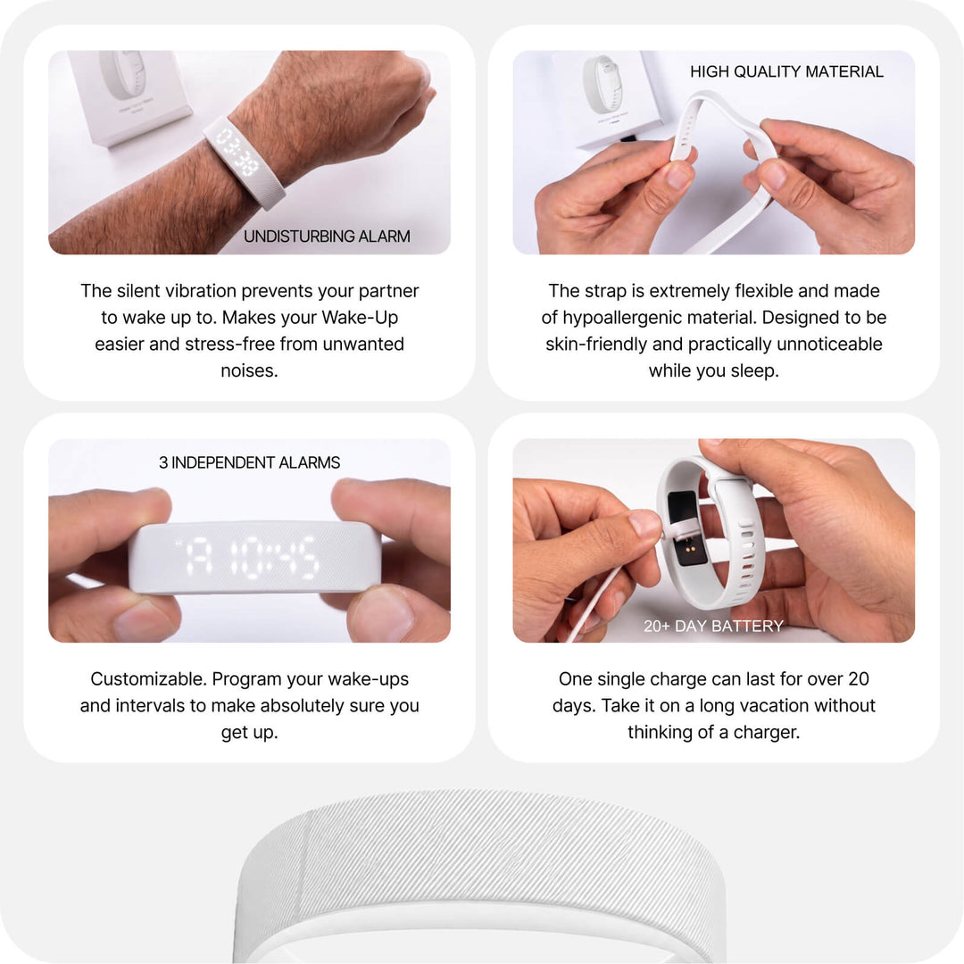 BuzzDawn Pulse Vibration Alarm